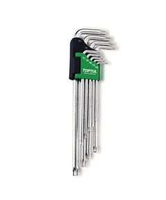 Г-образные ключи TORX TOPTUL T10-T50, 9 шт. супердлинные, фото  | SNABZHENIE.com.ua