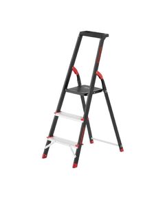Стремянка INTERTOOL LT-0053, 3 ступени, высота 630мм, стальной профиль, фото  | SNABZHENIE.com.ua