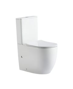 Унитаз Qtap Robin New Ultra Quiet безободковый с сиденьем Soft-Close, белый, фото  | SNABZHENIE.com.ua