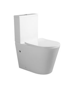 Унитаз Qtap Vlasta Ultra Quiet безободковый с сиденьем Soft-close белый, фото  | SNABZHENIE.com.ua