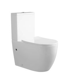 Унитаз Qtap Grand Ultra Quiet безободковый с сиденьем Soft-close, БЕЛЫЙ, фото  | SNABZHENIE.com.ua