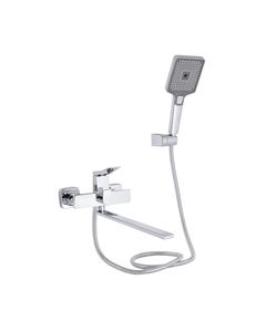 Смеситель для ванни Qtap Presto з довгим поворотним виливом (душ) Chrome, фото  | SNABZHENIE.com.ua
