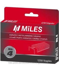 Скоби Miles №4-12мм, 1250 шт., 10,5 мм, 1,2 мм, аналог Rapid 140, фото  | SNABZHENIE.com.ua