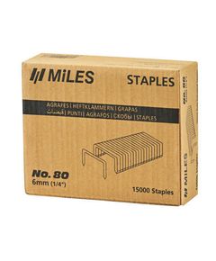 Скоби Miles № 80-8MM, 10000 шт., 6 мм, 0,95 мм х 0,65 мм, фото  | SNABZHENIE.com.ua