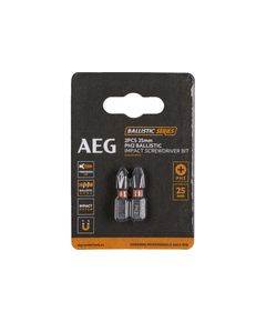Біти ударні AEG PH2, 25мм, 2шт - модель AAK252PH2, фото  | SNABZHENIE.com.ua