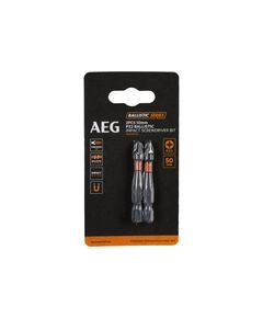 Біти ударні AEG AAK502PZ2 PZ2, 50мм, 2шт., фото  | SNABZHENIE.com.ua