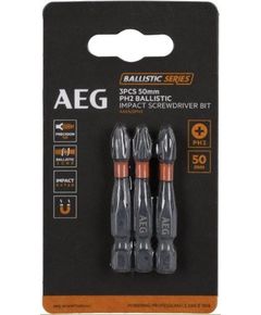 Биты ударные AAK503PH2 AEG, PH2, 50мм, 3 шт., фото  | SNABZHENIE.com.ua