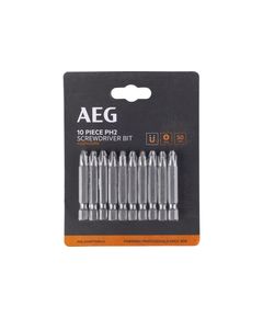 Биты AEG ASDPH25010, РН2, 50мм, 10шт, фото  | SNABZHENIE.com.ua
