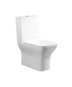 Унитаз Qtap Aries безободковый с сиденьем Soft-close, белый, фото  | SNABZHENIE.com.ua