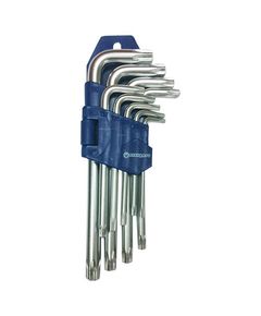 Набір ключів TORX Г-обр. з отвором 9 од. СТАНДАРТ TKS0901, фото  | SNABZHENIE.com.ua