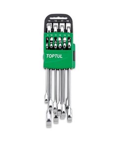 Набор комбинированных ключей с трещоткой TOPTUL 8-19мм 10ед. на холдере GSCQ1001, фото  | SNABZHENIE.com.ua