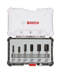 Набор фрез прямых 6 мм, 6 шт. BOSCH 2607017465, фото  | SNABZHENIE.com.ua