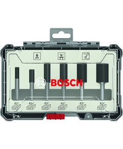 Набор фрез прямых 1/4, 6 шт. BOSCH 2607017467, фото  | SNABZHENIE.com.ua