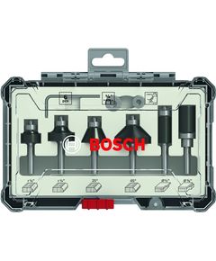 Набор фрез для торцевания и кантувания 1/4, 6 шт. BOSCH 2607017470, фото  | SNABZHENIE.com.ua