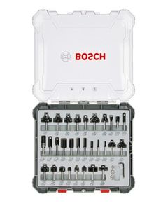 Набір комбінованих фрез BOSCH, хвостовик 6 мм, 30 шт., фото  | SNABZHENIE.com.ua
