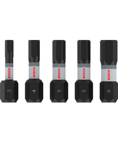 Насадка PRO Hex Impact H3, H4, H5 (x2), H6, 25 мм, 5 шт. BOSCH, фото  | SNABZHENIE.com.ua