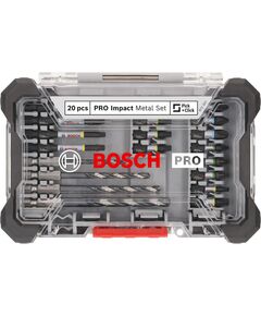 Набір PRO Impact: 20 шт. для шуруповерта та свердління металу BOSCH, фото  | SNABZHENIE.com.ua