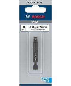 Адаптер SOCKET PRO з кульковим з’єднанням, 1/4, 50 мм BOSCH, фото  | SNABZHENIE.com.ua