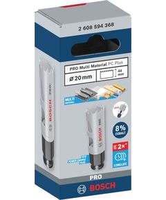Коронка BOSCH 20 мм PRO Multi Material PC Plus 2608594368, фото  | SNABZHENIE.com.ua