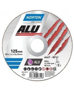 Диск отрезной по алюминию NORTON-Alu A46N; Ø= 230/22,2 мм, t= 1,9 мм, фото  | SNABZHENIE.com.ua