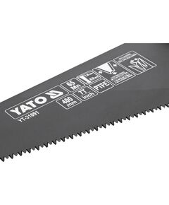 Ножовка по дереву YATO 400 мм, 7 зубьев, полотно 1 мм, PTFE, фото  | SNABZHENIE.com.ua