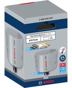 Коронка BOSCH PRO Multi Material PC Plus, 67 мм для різних матеріалів, фото  | SNABZHENIE.com.ua