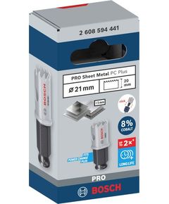 Коронка BOSCH PRO Sheet Metal PC Plus, 21 мм для металу, фото  | SNABZHENIE.com.ua