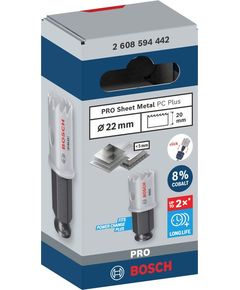 Коронка BOSCH 22 мм PRO по металлу PC Plus, фото  | SNABZHENIE.com.ua