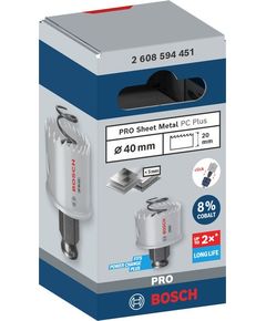Коронка BOSCH 40 мм PRO Sheet Metal PC Plus, фото  | SNABZHENIE.com.ua