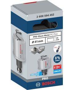 Коронка BOSCH PRO по листовому металлу PC Plus 41 мм, фото  | SNABZHENIE.com.ua