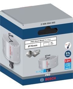 Коронка PRO Sheet Metal PC Plus 70 мм для металу BOSCH, фото  | SNABZHENIE.com.ua