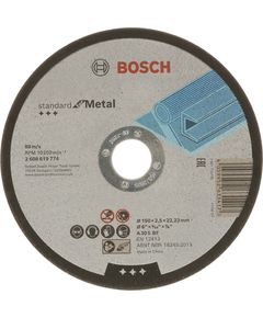 Круг отрезной для металла Standard, 150x2,5x22,23 мм, BOSCH, фото  | SNABZHENIE.com.ua