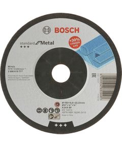 Угловой шлифовальный диск Standard for Metal, 150 x 6 x 22,23 BOSCH, фото  | SNABZHENIE.com.ua