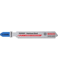 Полотно для лобзиков BOSCH EXPERT T118AHM, нержавеющая сталь, 3 шт., фото  | SNABZHENIE.com.ua