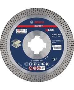 Алмазный отрезной круг EXPERT HardCeramic X-LOCK, 115 мм, BOSCH 2608900657, фото  | SNABZHENIE.com.ua