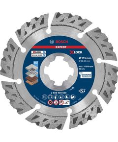 Алмазний відрізний круг BOSCH EXPERT MultiMaterial X-LOCK 115 мм, фото  | SNABZHENIE.com.ua
