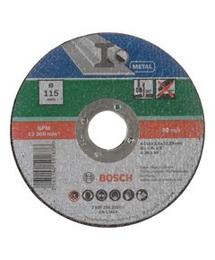 Відрізний круг по металу BOSCH, діам. 115 мм, товщина 2,5 мм, прямий, фото  | SNABZHENIE.com.ua