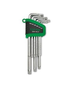 Набір Г-образних ключів TORX T10-T50, 9 шт. довгих TOPTUL GSN-09LS, фото  | SNABZHENIE.com.ua