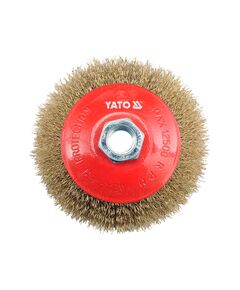 Дисковая щетка YATO &Oslash;100 мм с гайкой М14, фото  | SNABZHENIE.com.ua