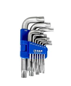 Набор шестигранных ключей S&R TX 15 шт в металлическом кейсе, фото  | SNABZHENIE.com.ua