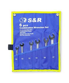 Набор комбинированных ключей S&R 6 шт. 10-17 мм, фото  | SNABZHENIE.com.ua