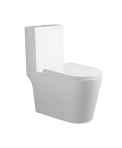 Унитаз-моноблок Qtap Kolibri Ultra Quiet безободковый с сиденьем белый, фото  | SNABZHENIE.com.ua