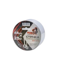 Клейкая алюминиевая лента VIROK 48мм х 25м, 40 мкм, фото  | SNABZHENIE.com.ua