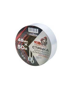 Армована алюмінієва клейка стрічка VIROK 48мм х 50м, 150 мкм, фото  | SNABZHENIE.com.ua