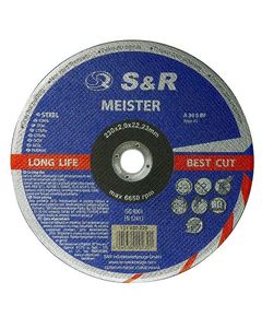 Круг отрезной S&R Meister A 60 S BF 115x1.0x22.2 мм для металла и нержавейки, фото  | SNABZHENIE.com.ua