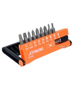 Набір насадок викруткових STHOR: 1/4, l= 25 мм, з тримачем- 60 мм, комплект 10 шт., фото  | SNABZHENIE.com.ua