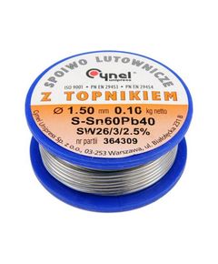 Припой Sn60-Pb40 проволока на катушке VOREL : Ø= 1.5 мм, m=100 г, фото  | SNABZHENIE.com.ua