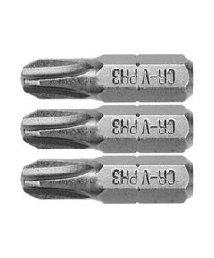 Насадка отверточная STHOR PH3 x 25 мм, HEX 1/4, 3 шт, Cr-V, фото  | SNABZHENIE.com.ua