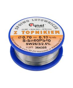 Припой Sn60-Pb40 проволочный на катушке VOREL : Ø= 0,7 мм, m=100 г, фото  | SNABZHENIE.com.ua