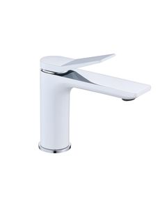 Смеситель для раковины Qtap Presto QTPRE270CRW45576 Хром/Белый, фото  | SNABZHENIE.com.ua